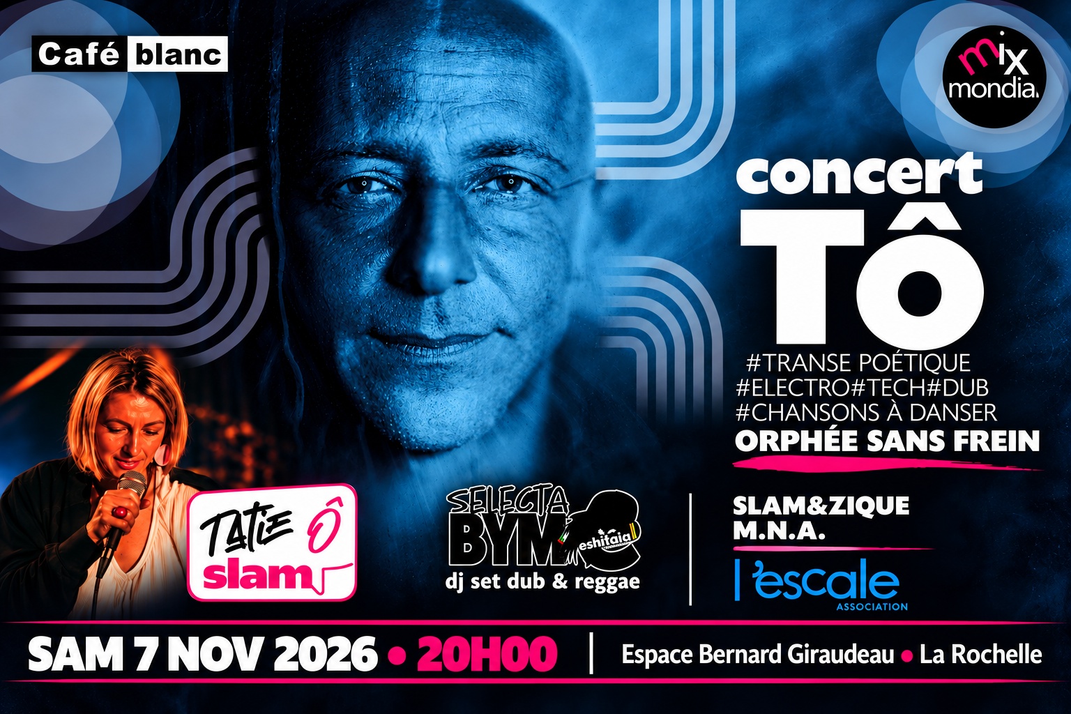 Concert TÔ_Orphée Sans Frein + Tatie Ô + ESKIFAIA Selecta BYM